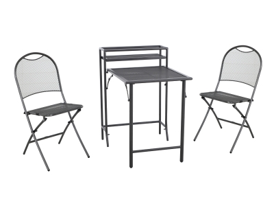 MWH Rodu Balkon Set Iron Grey, klappbar