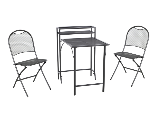MWH Rodu Balkon Set Iron Grey, klappbar