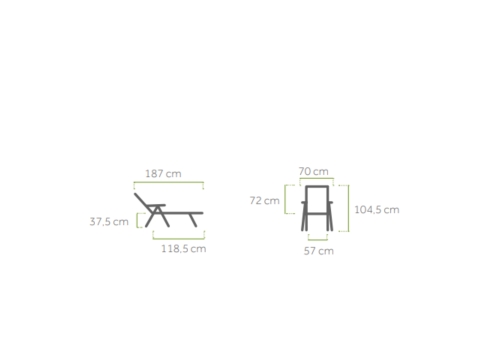 MWH Futosa Liege Iron Grey, klappbar, verstellbar