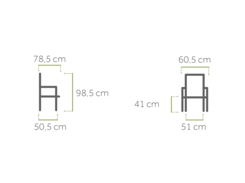 MWH Chalet Stapelsessel Iron Grey