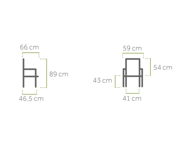 MWH Carlos Stapelsessel Iron Grey