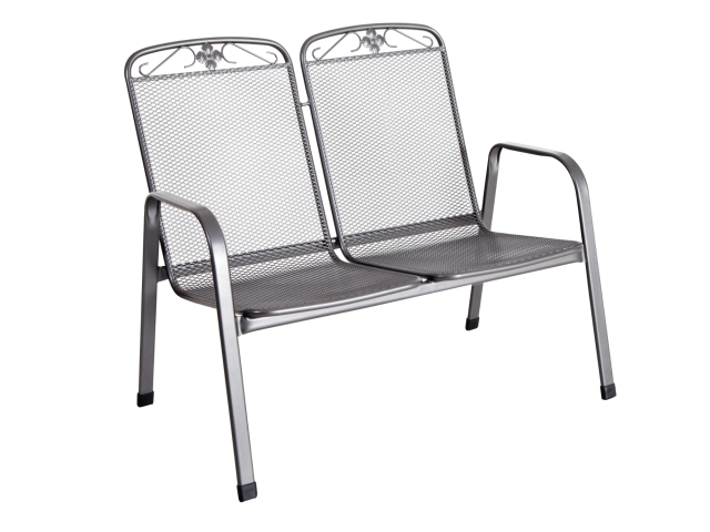 MWH Savoy 2-Sitzer Bank Iron Grey, stapelbar