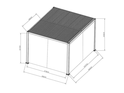 Creador Kiosko Pavillon 300x360x230cm