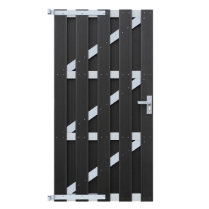 Elephant Basic Gartentor WPC anthrazit-alu 90x180cm inkl. Beschläge Elephant Basic Gartentor WPC anthrazit-alu 90x180cm inkl. Beschläge