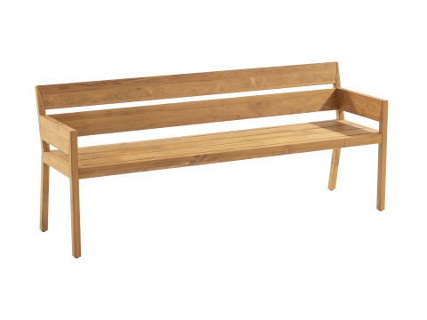 Niehoff Ann Armlehnbank 200cm Teak ge�lt, mit Armlehnen!