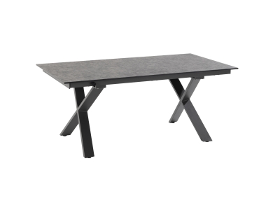 Niehoff Strato Ausziehtisch 200-300x95cm HPL , X-Gestell Eisen anthrazit