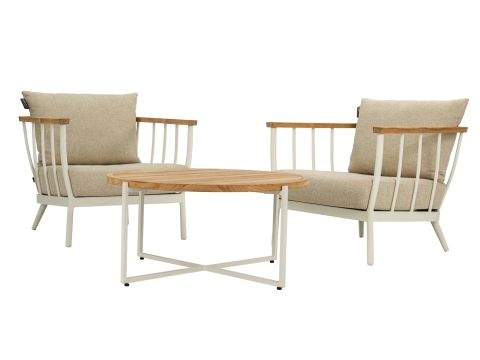 Apple Bee Condor Lounge Sessel Alu Oyster