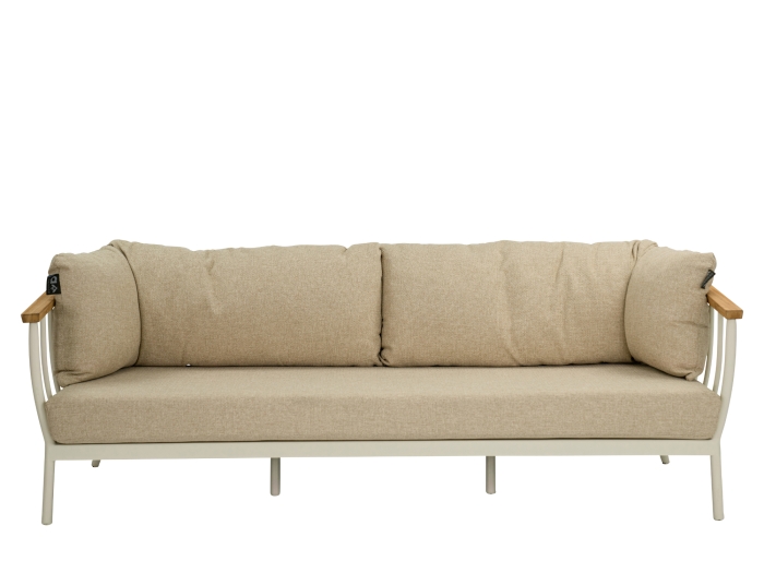 Apple Bee Condor Lounge Sofa 3-Sitzer Alu Oyster 217cm