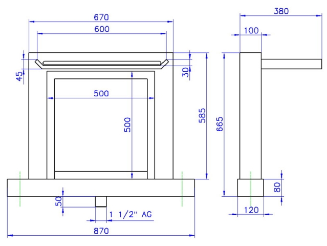 Ideal Schwalldusche Aquarius mit DMX Steuerung