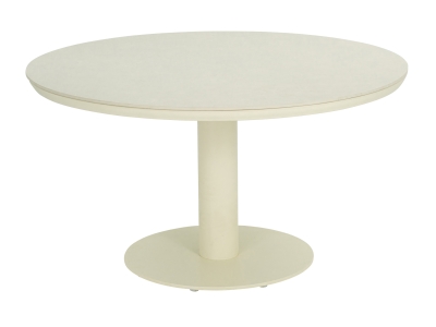 Apple Bee Melville Dining Tisch 140cm rund HPMS stone oyster