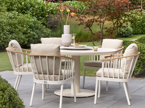 Apple Bee Condor-Melville 140cm Dining-Set 1 Oyster