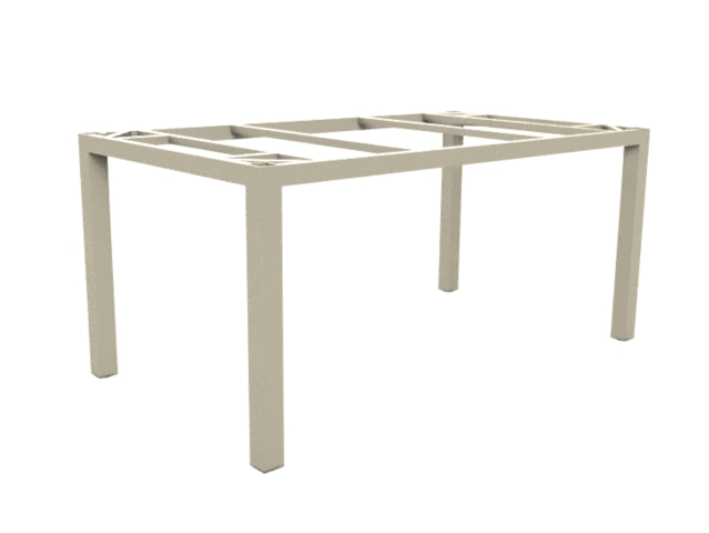 Zebra Alus Tischgestell 160x90cm light taupe ohne Tischplatte