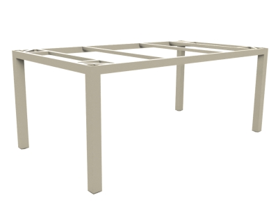 Zebra Alus Tischgestell 180x100cm light taupe ohne Tischplatte