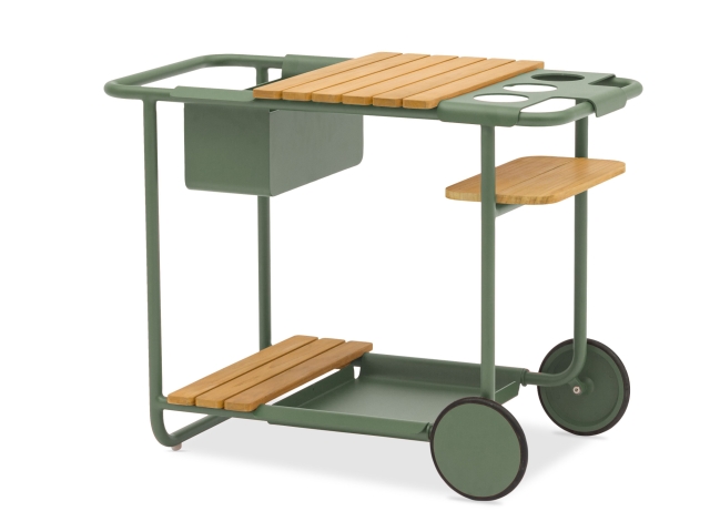 Zebra Somerset Trolley 90,5x51x5cm Aluminium sage
