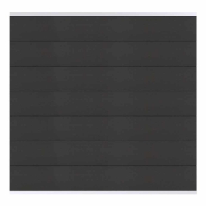 Osmo Multi Fence Elegance B Grundelement 180x180 cm Anthrazit Leiste Silber