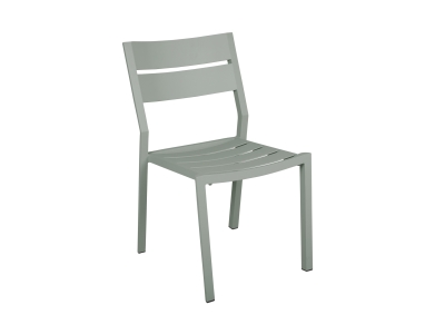 Brafab Delia Diningstuhl, Aluminium Nordic green, stapelbar