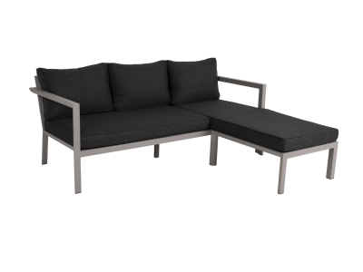 Brafab Delia Diwan Loungesofa,Aluminium Khaki, inkl. Polster