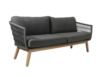 Brafab Kenton 3-Sitzer Sofa 194cm mit Polstern, R&uuml;cken-Seitenteile geflochten