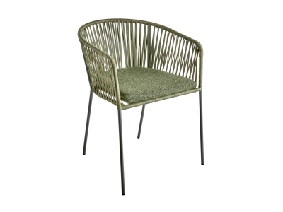 Brafab Piatto Diningsessel, Nordic Green- RAW Avocado, inkl. Kissen, stapelbar