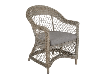 Brafab Kamomill Dininsessel, Geflecht beige, inkl. Sitzkissen