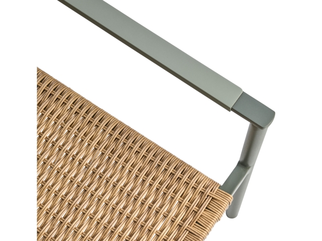 Brafab DK Loungesessel Aluminium Nordic green, stapelbar