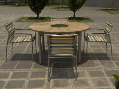 Zebra Gartenm&ouml;bel-Set Rovex mit Ausziehtisch Catax