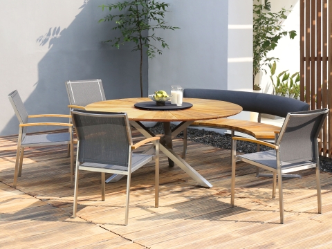 Zebra Gartenm�bel-Set Setax-Oryx Edge-Onyx