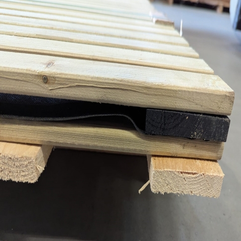 Elephant Sichtschutz Stripes Black, Fichte impr�gniert gr�n 179x179cm