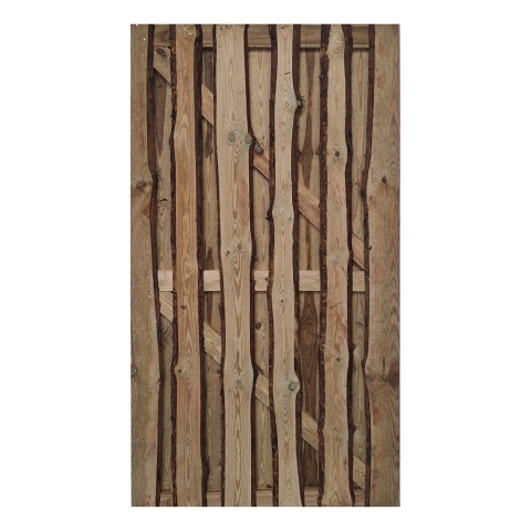 Tor Rustic 90x180 cm Kiefer druckimpr�gniert gr�n unbes�umten s�gerauhen Bohlen