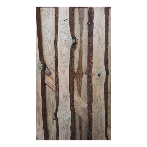 Tor Rustic 90x180 cm Kiefer druckimpr�gniert gr�n unbes�umten s�gerauhen Bohlen