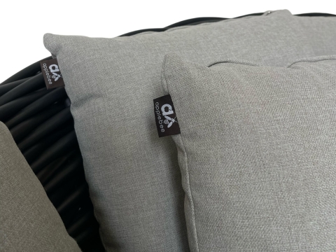 Apple Bee Cocoon Daybed Black Wash inkl. Kissen 220x220x92cm