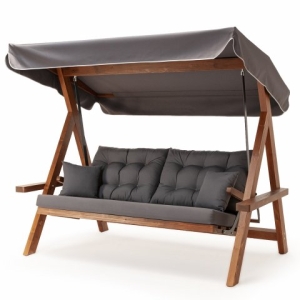 Pemode Hollywoodschaukel Lyon 2400 Anthrazit B:228 x T:134 x H:190 cm