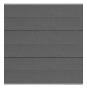 Elephant Steckzaun Fusion MAX WPC steingrau, Leiste silber 180x174cm Elephant Steckzaun Fusion MAX WPC steingrau, Leiste silber 180x174cm