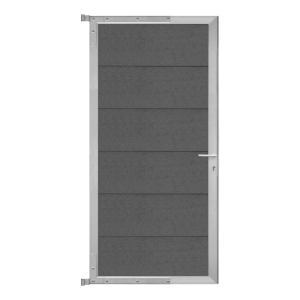 Elephant Zauntor Fusion MAX WPC steingrau, Rahmen silber 100x174cm inkl. Beschlag Elephant Zauntor Fusion MAX WPC steingrau, Rahmen silber 100x174cm inkl. Beschlag