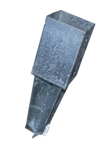 Bodenh�lse verzinkt zum Einbetonieren 91x91x350mm