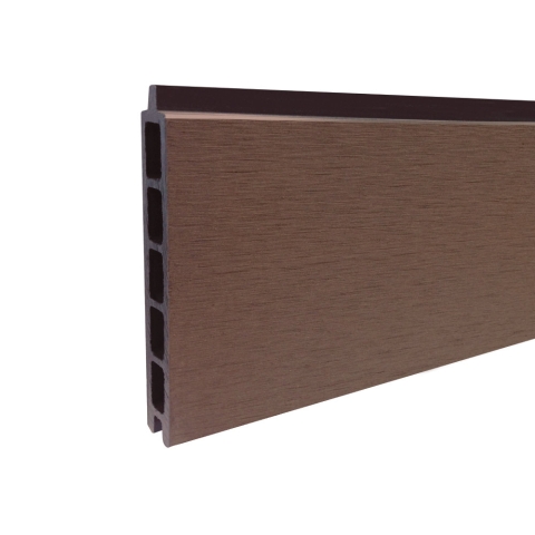 Elephant Steckzaun Fusion 200 WPC braun, Leiste anthrazit 180x188cm