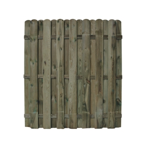 Bohlenzaun HOCH gerade Kiefer kdi grün 180x200cm Bohlenzaun HOCH gerade Kiefer kdi grün 180x200cm