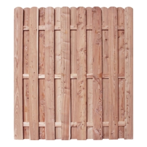 Bohlenzaun Rundkopf HOCH gerade Lärche natur 180x200 cm Bohlenzaun Rundkopf HOCH gerade Lärche natur 180x200 cm