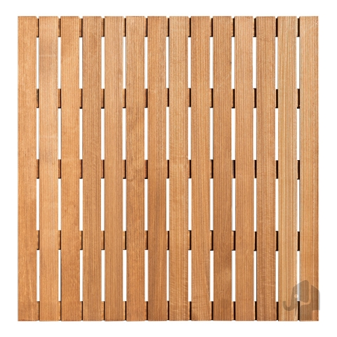 Terrassenfliese Elephant Bangkirai Hartholz 100x100x2,4cm geriffelt