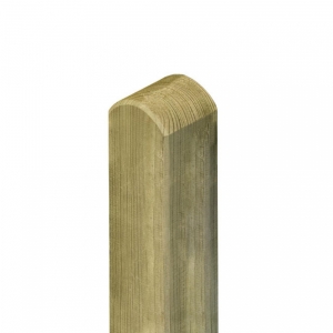 Zaunpfosten Kiefer 7x7x190cm mit Rundkopf kdi gr&uuml;n