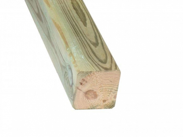 Konstruktionsholz 7x7x90cm Kiefer druckimpr�gniert gr�n glatt gehobelt