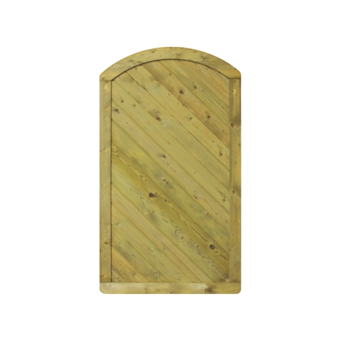 Diagonalt�r Piemont 100x180-160cm Rundbogen geschlossen aus Fichte kdi gr�n