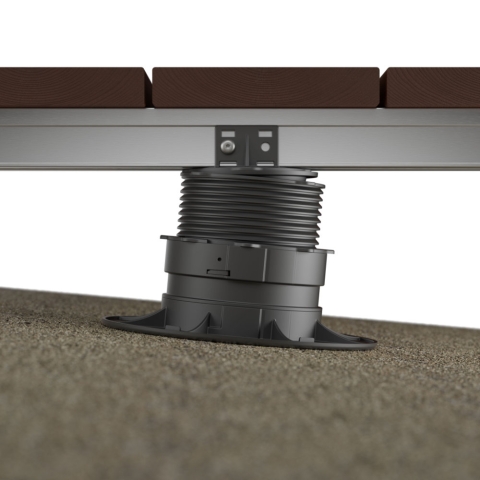 Eurotec Verstellfu� SL Base L mit L-Adapter 67-117mm Aufbauh�he