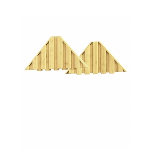 Winnetoo 1656 Giebel (2er-Set) 48x106cm Nadelholz kdi Bausatz