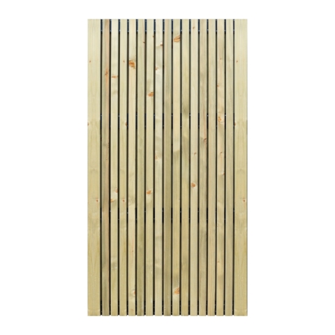 Elephant Gartent�r Stripes Black Fichte 100x180cm ohne Schlossfr�sung und Beschlag