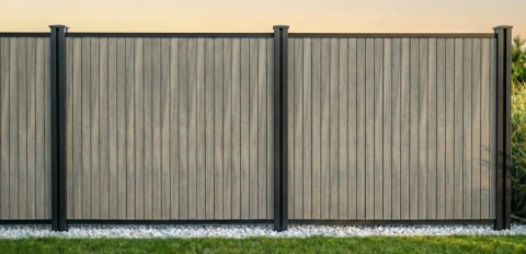 Flex Fence Cube Grundelement Silvergrey 180x188 cm