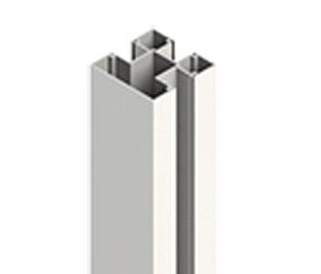 Aluminiumpfosten Typ D 7x7x250 cm