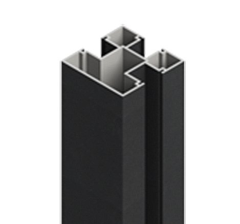 Aluminiumpfosten Typ D 7x7x250 cm Anthrazit