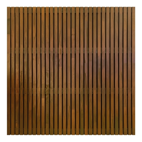 Elephant Hartholz Zaun braun ge�lt Stripes Black 180x180cm