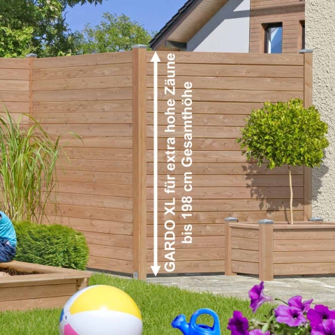 Gardo XL Eckpfosten L�rche natur 200cm - 9,0x9,0cm